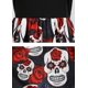 thumbnail image 4 of Vestido de mujer Vestido largo de otoño con estampado de calavera, 4 of 5