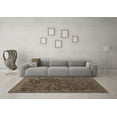 thumbnail image 3 of Ahgly Company Indoor Square Abstract Brown Contemporary Area Rugs, 7' Square, 3 of 4