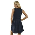 thumbnail image 4 of Casual Dresses for Women Sleeveless Cotton Summer Beach Dress Spaghetti Strap Sundresses, 4 of 9