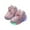 #076-Pink, variant on hengsof Toddler Glitter Shoes Girl's Flashing Sneakers with Cute Bowknot