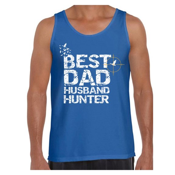 Awkward Styles Best Dad Husband Hunter Tank Top for Men Hunting Shirt for Daddy Best Father Ever Tshirt Best Husband T Shirt for Men Best Hunter Collection Gifts for Husband Hunter's T-Shirt for Dad
