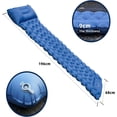 thumbnail image 2 of Lounge Mat Portable Chill Zone Foldable Inflatable Sleeping Pad Thick Memory Foam with Built-In Self Inflating Foot Pump for Camping Gray, 2 of 6