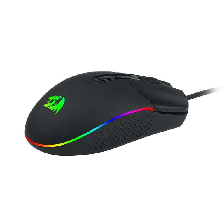 Redragon M719 Invader RGB Gaming Mouse – 10,000 DPI, 7 Programmable Buttons, Ergonomic Design, Fire Button – For PC & Mac