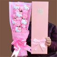 thumbnail image 6 of Sanrio Hello Kitty Bouquet Flower Plush Kawaii Soap Cartoon Cute Gift Box for Women 6Soap Rose Stuffed Doll Valentine's Day Gift, 6 of 12