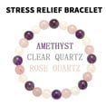 thumbnail image 2 of 6 Styles Stress Relief Bracelet: Amethyst Black Tourmaline Clear Quartz Hematite Lepidolite Rose Quartz, 2 of 5