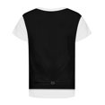 thumbnail image 5 of Byoo Toddler Boy Vest Tie Print Fake Suit Graphic Tee Short Sleeve Crew Neck formal T Shirt Summer Soft T-Shirt for Kids, 5 of 5