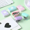 thumbnail image 6 of 1 Set Ergonomic Stapler Plastic Small Stapler with Staple Easy to Carry For Paper Documents 6-10 Sheets Capacity, 6 of 8