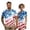 Tie Dye Patriotic Star, variant on Aplkyhs 250th Anniversary Eagle Matching Golf Shirts for Couple His and Hers Golf Shirts Matching Soft and Comfortable for Man Breathable Fabric Lightweight Suitable for Outdoor Sports