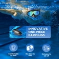 thumbnail image 2 of Swim Goggles, Pack Of 2 Swimming Goggles, Youth Swim Glasses One Piece Earplugs Leak Proof For Adult Women Men, 2 of 6