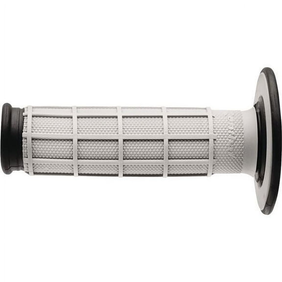 Grey/Black Renthal Dual Compound Full Waffle MX Grips