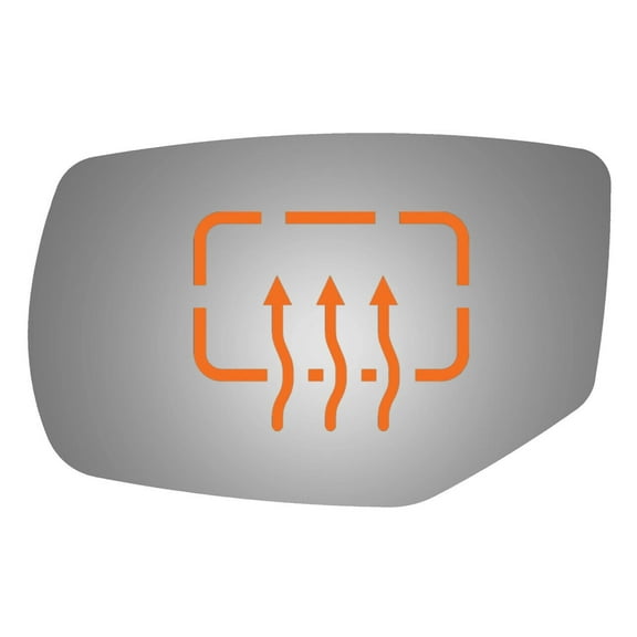 Flat Driver Side Replacement Mirror Glass for 2014-2019 Acura RLX W/O Baking Plate