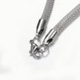 thumbnail image 2 of 304 Stainless Steel Mesh Chain Necklaces with Lobster Claw Clasps Stainless Steel Color 25.19 inch(64cm), 2 of 3