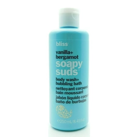 Bliss Bliss Vanilla Bergamot Soapy Suds Body Wash Bubbling Bath 8 45 Fl Oz Walmart Com