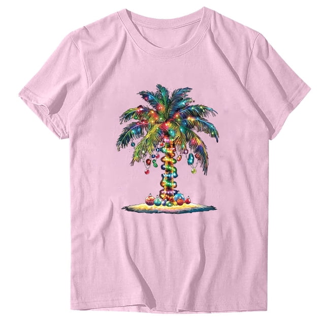 Blusas de Manga Corta para las Mujeres Divertida Impresión Cuello Redondo Camiseta Vintage, Blusas de Primavera para las Mujeres