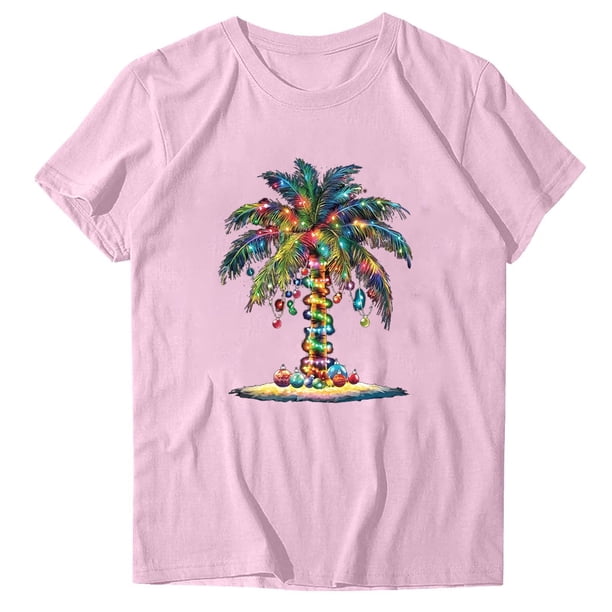 Blusas de Manga Corta para las Mujeres Divertida Impresión Cuello Redondo Camiseta Vintage, Blusas de Primavera para las Mujeres