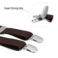thumbnail image 2 of Buyless Fashion Suspenders for Men - 48" Elastic Adjustable Straps 1 1/4" - X Back - 5104-Black, 2 of 7