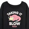 thumbnail image 3 of Pokémon - Slowpoke Taking It Slow - Women's Lightweight French Terry Long Sleeve Shirt, 3 of 5