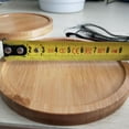 thumbnail image 3 of 2-Pack Bamboo Round Plates ,3.54 Inches Cheese Plates Coffee Tea Serving Tray Fruit platters Party Dinner Plates Sour Candy Tray, 3 of 5