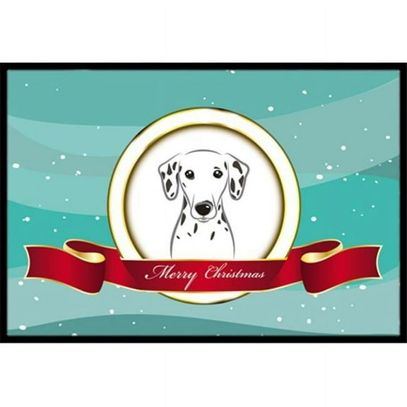 Dalmatian Merry Christmas Indoor & Outdoor Mat - 24 x 36 in.