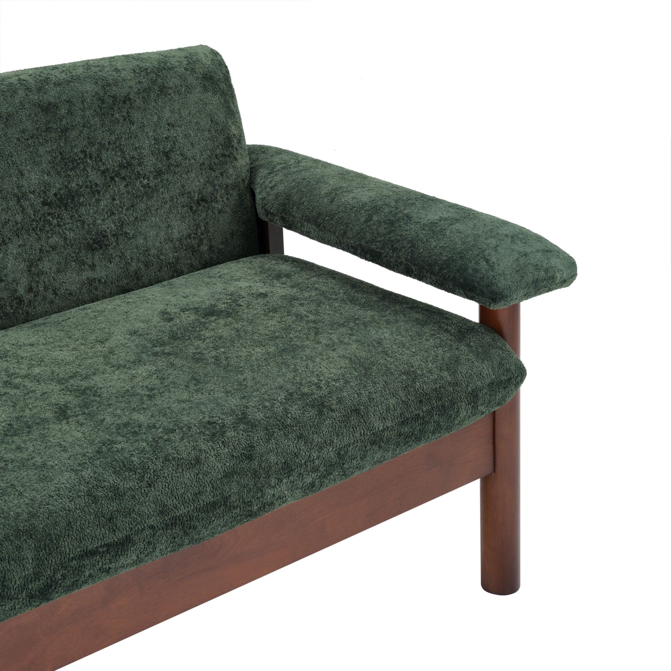 Christopher Knight Home 70" Modern Sofa, Chenille Upholstered Couch with Pillow Top Arms, Green
