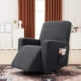 thumbnail image 4 of Subrtex Stretch Recliner Chair Slipcover Furniture Protector Lazy Boy Covers for Leather and Fabric Recliner Sofa with Side Pocket (Recliner, Gray), 4 of 6