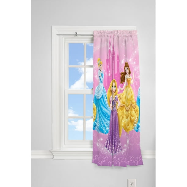 Room Darkening Curtain Panel, Disney Princess Curtains Asda