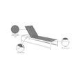 thumbnail image 2 of Meridian Furniture Maldives Cream Water Resisting Patio Adjustable Chaise, 2 of 13
