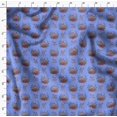 thumbnail image 4 of Soimoi Tricot de Coton Bleu Tissu à Imprimé Animal Cerf au Mètre 58 Pouces de Large, 4 of 5