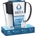 thumbnail image 5 of Brita Small 6 Cup Space Saver Water Filter Pitcher with 1 Standard Filter, Space Saver, Black, 5 of 17