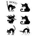 thumbnail image 1 of PVC Witch Cat Spooky Window Wall Stickers Halloween Decor, 1 of 3