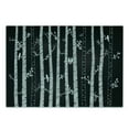 thumbnail image 3 of Black and White Cutting Board, Sketch Style Jungle with Long Tree Trunks and Birds Autumn Nature Doodle, Decorative Tempered Glass Cutting and Serving Board, Small Size, Black White, by Ambesonne, 3 of 5