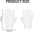 thumbnail image 2 of Duslogis 12 Pairs Black Fingerless Gloves for Women, Cotton Gloves for Dry Hands Sleeping, Fingerless Cotton Gloves Eczema for Sleeping, Overnight, Lotion & Spa Treatment Glove, 2 of 7