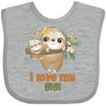 thumbnail image 3 of Inktastic Sloth I Love My Gigi Boys or Girls Baby Bib, 3 of 4