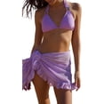 thumbnail image 5 of goowrom Femmes Été Plage Wrap Jupe Maillots de Bain Cover Up, 5 of 5