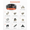 thumbnail image 4 of KFFKFF Air Pressure System, 100FT x 3/4", HDPE-Aluminum Compressed Air Conduit, Leak-Resistant, Durable & User-Friendly, Compressed Air Line Tubing Kit for Workshops and Garages, Black, 4 of 9