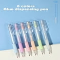 thumbnail image 3 of CHUANK 6pcs/Set Adhesive Gel Pen In 6 Different Colors  New Style Stationery For Student School Notebook DIY And Scrapbooking, 3 of 6