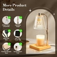 thumbnail image 2 of Candle Warmer Lamp for Yankee Large Candles with Timer, Height Adjustable Electric Lamp Candle Warmer for Home Room Decor, 2 of 7