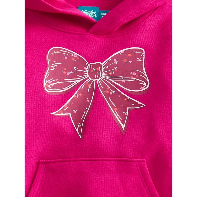 Wonder Nation Girls Fleece Pullover Hoodie photo 3