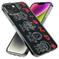 thumbnail image 2 of MUNDAZE Apple iPhone 12 Pro Shockproof Clear Hybrid Protective Phone Case Cute Halloween Spooky Horror Scary Characters Friends Cover, 2 of 5