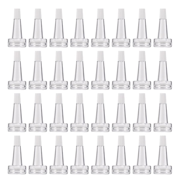 100pcs Frasco Frasco Essence Botellas de líquido Caps Tapas de plástico transparentes