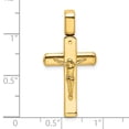 thumbnail image 2 of FJC Finejewelers 14 kt Yellow Gold Fashion Polished Crucifix Charm 33 x 17 mm, 2 of 6