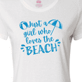 thumbnail image 4 of Inktastic Just a Girl Who Loves the Beach Women's T-Shirt, 4 of 5