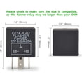 thumbnail image 3 of Acaige 3-Terminals Cf-14 12V Automotive Led Flasher Relay For Motorcycle Or Car Turn Signals Blinker With 0.1W-150W Led Lights, 3 of 5