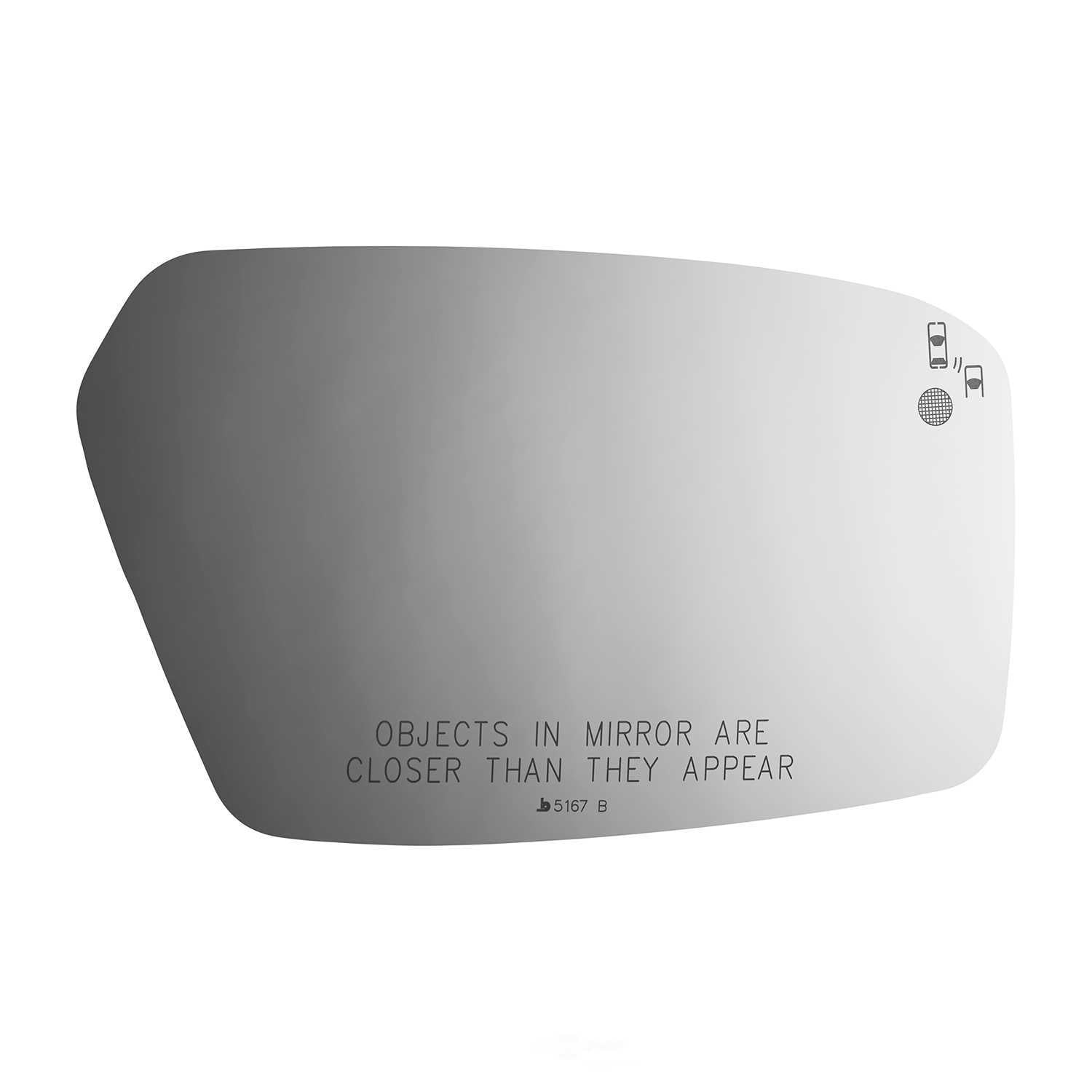Burco Side View Mirror Replacement Glass - Clear Glass - 5167B