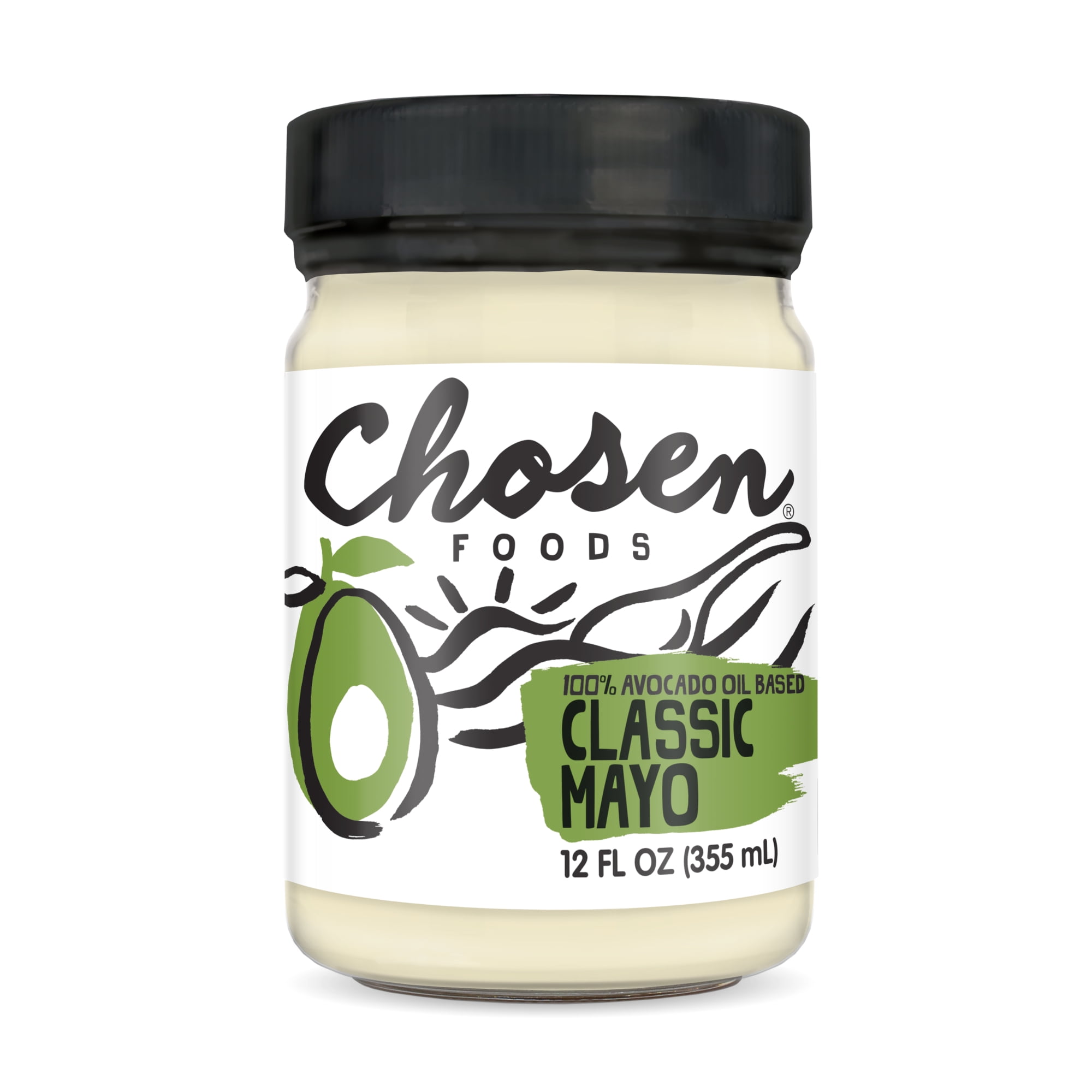 Chosen Foods 100 Pure Avocado OilBased Classic Mayonnaise, 12floz