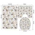 thumbnail image 3 of Cute Golden Retriever Bathroom Rugs Sets 3 Piece,Toilet Cover Set,Absorbent Non Slip Bathroom Mats Sets with U-Shaped Contour Rug Toilet Rug Set, 3 of 5