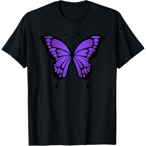 Vibrant Purple Butterfly T-Shirt