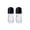 Black, variant on Glass Roller Bottle with Detachable Stainless Steel for Aromatherapy and Personal Care Refillable Leakproof Dispenser 2PCS
