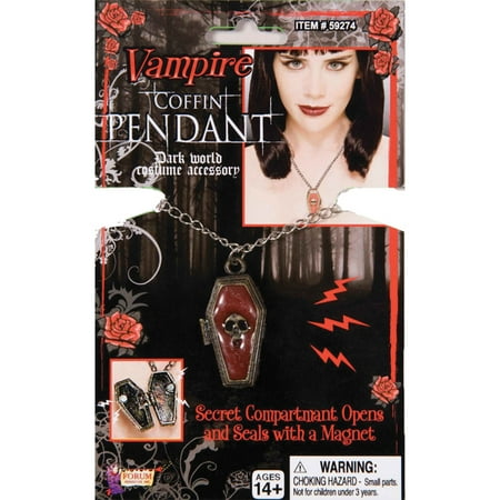 Pendant Necklace Steampunk Skull Vampire Halloween Costume Jewelry, Style FM59274