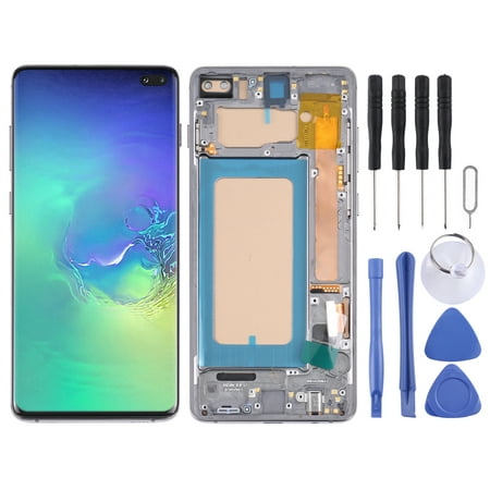 Cellphone Spare Parts TFT LCD Screen For Samsung Galaxy S10+ SM-G975 Digitizer Full Assembly with Frame,Not Supporting